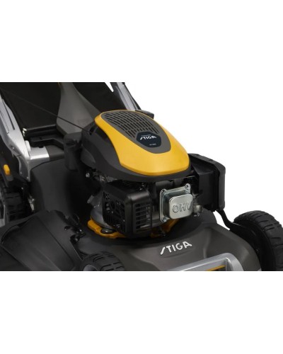 Профессиональная бензиновая газонокосилка STIGA Twinclip 955 V (двигатель HONDA, сдвоенные ножи, вариатор скорости)